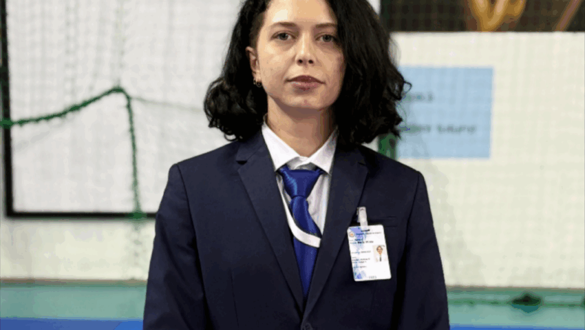 Velțan Mirela, vocea știrilor de la Radio Oltenia Craiova, arbitrează la Balcaniada de Karate