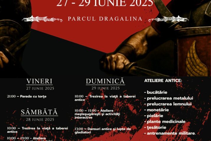 Festivalul Daco-Roman „Drubeta” transformă Severinul într-un muzeu viu al istoriei