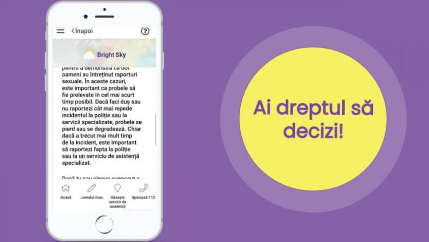 Bright Sky RO, noua aplicație pentru victimele violenței în familie