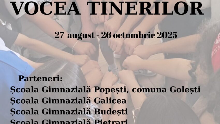 Vocea Tinerilor – 200 de tineri vâlceni își fac auzită opinia în comunitățile lor