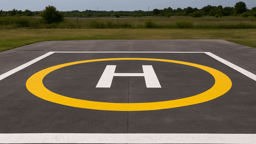 Heliportul din Târgu Jiu, pregătit să devină funcțional