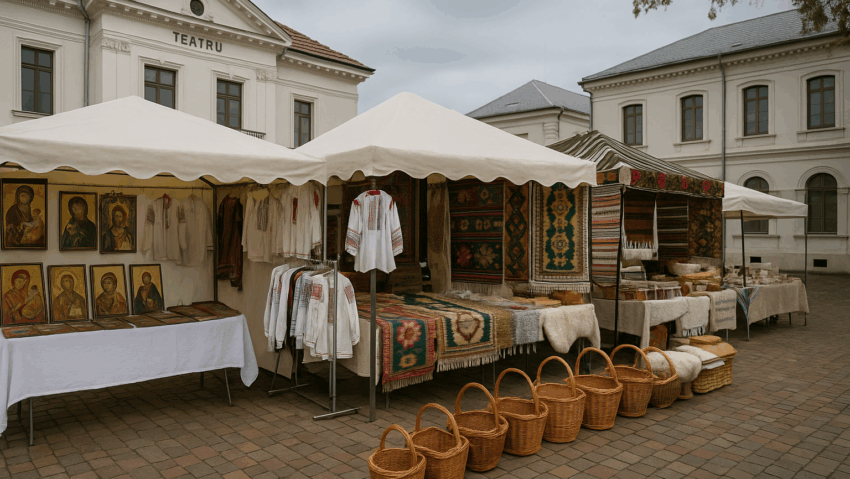Târgul Meșterilor Populari transformă Piața „William Shakespeare” din Craiova într-un muzeu viu al tradițiilor
