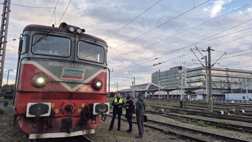 Razie a polițiștilor de la Transporturi în Stația CFR Craiova și zonele adiacente