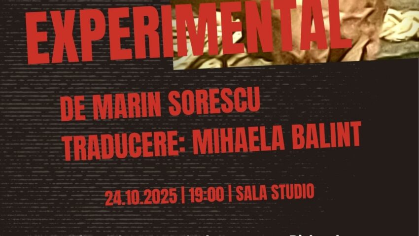 Premieră națională la Teatrul Anton Pann: „Sorescu. Experimental” – o trilogie despre singurătate, îndoială și renaștere