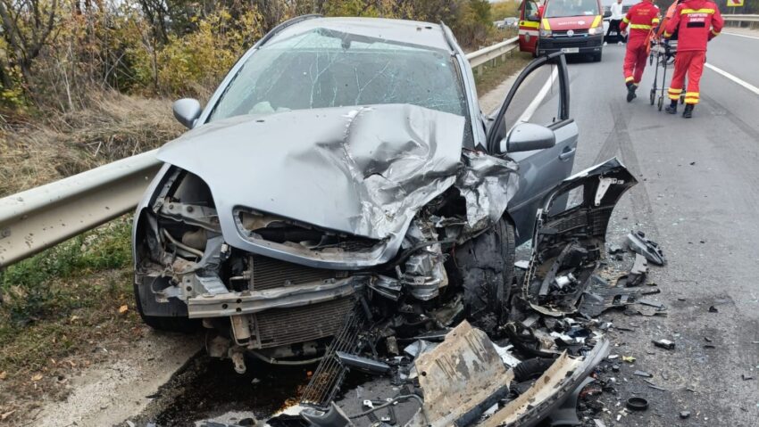 DRDP Craiova: Accident rutier pe DN 6, zona Cârcea