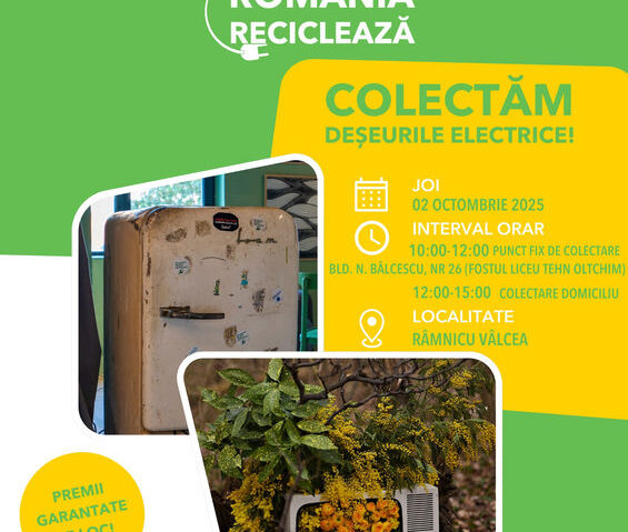 Râmnicu Vâlcea: campanie de colectare a deșeurilor electrice și electronice