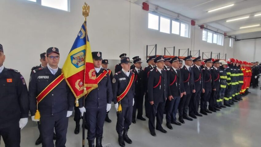 Gorj: A fost inaugurat noul sediu al Staţiei de Pompieri Novaci