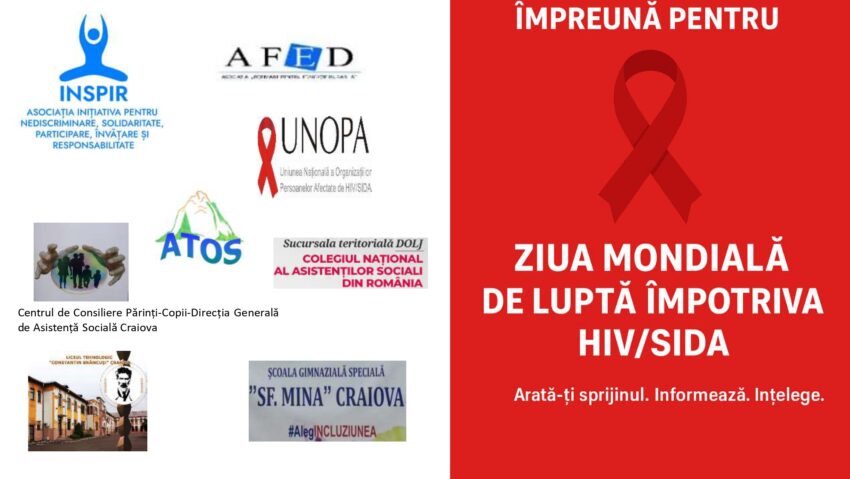 26 noiembrie - Ziua Mondială de Luptă Împotriva HIV/SIDA