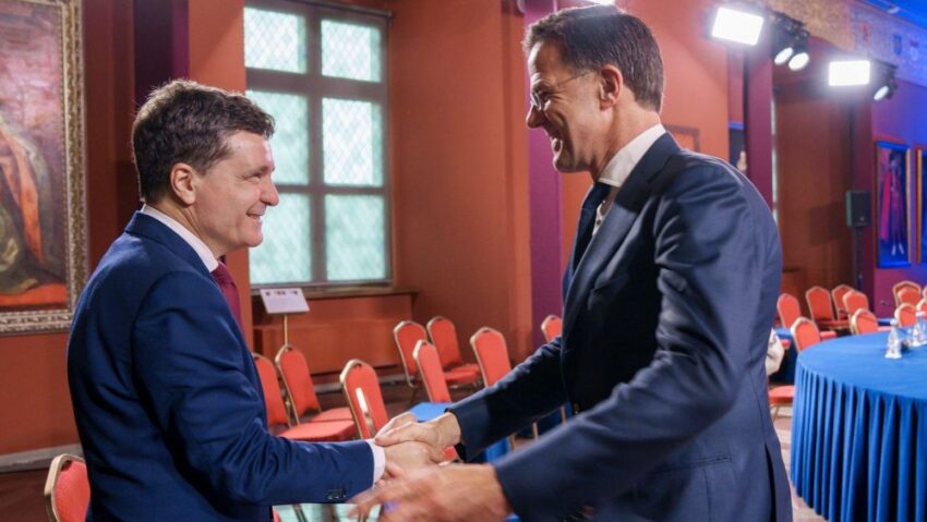 Secretarul general al NATO - primit la Cotroceni de preşedintele Nicuşor Dan