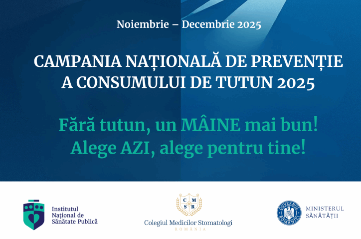 INSP a lansează Campania de prevenție a consumului de tutun „România respiră curat!”