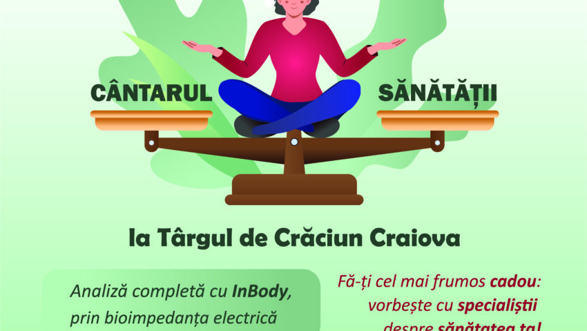 Evaluări gratuite pentru o comunitate mai sănătoasă la Târgul de Crăciun Craiova