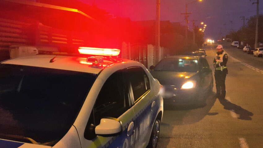Polițiștii doljeni au scos din trafic șoferi periculoși și au aplicat peste 100 de sancțiuni în doar 24 de ore