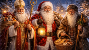 Moș Crăciun, Moș Ajun și Moș Nicolae – cine sunt și cum s-au „amestecat” în timp