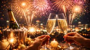 Ce simbolizează artificiile și șampania în noaptea de Revelion