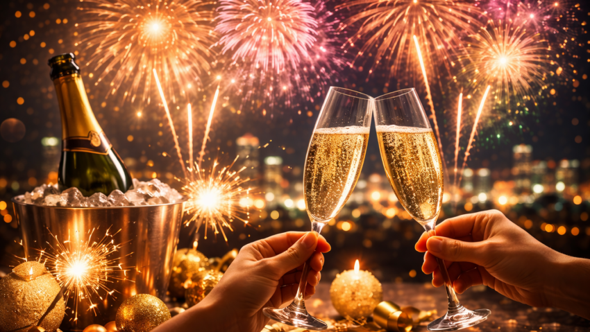 Ce simbolizează artificiile și șampania în noaptea de Revelion