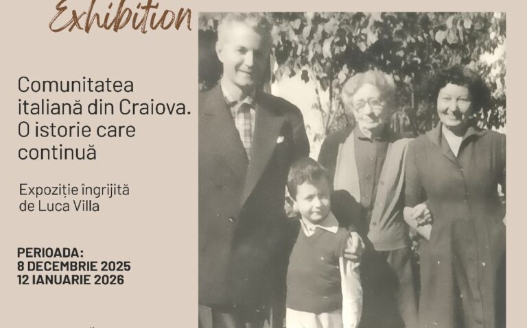 Expoziție despre comunitatea italiană, inaugurată la Muzeul Cărții și Exilului Românesc din Craiova