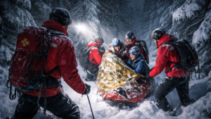 Zeci de intervenții Salvamont în weekend, pe fondul vremii severe de munte