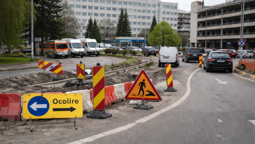 Trafic restricționat în zona Spitalului Județean Slatina