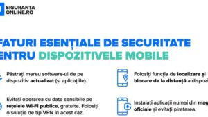 Sfaturi de securitate pentru dispozitivele mobile