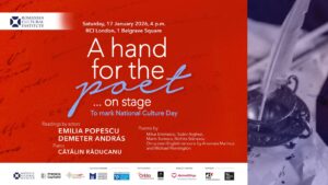 „Aplauze pentru poet… pe scenă” – Spectacol de Ziua Culturii Naționale la Institutul Cultural Român din Londra