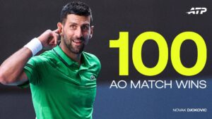 Novak Djokovici a reuşit victoria cu numărul 100 la Australian Open