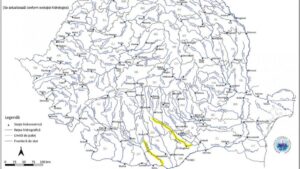 Cod galben de inundații pe râuri din șase județe din sudul țării. Avertizarea este valabilă până la miezul nopții