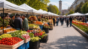 Piaţa Producătorilor Olteni s-a deschis la Slatina, cu sprijin pentru fermierii locali