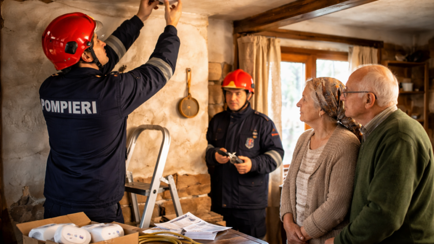 Detectoare de fum și gaze pentru persoane vulnerabile din Vâlcea: doar patru localități au trimis propuneri