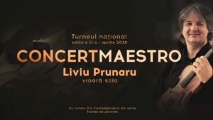 Liviu Prunaru pornește în turneul național „Concertmaestro” cu recitaluri de vioară solo