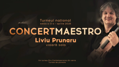 Liviu Prunaru pornește în turneul național „Concertmaestro” cu recitaluri de vioară solo