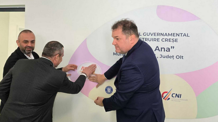 La Caracal a fost inaugurată prima creșă din județul Olt construită prin Programul guvernamental „Sfânta Ana”