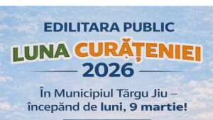 La Târgu Jiu începe Luna Curățeniei