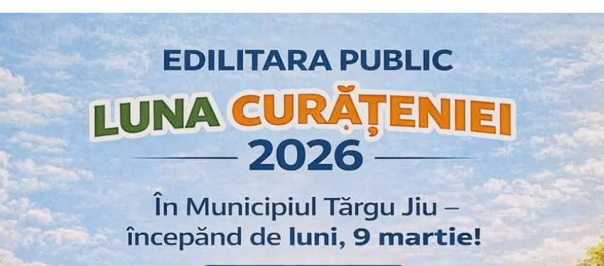 La Târgu Jiu începe Luna Curățeniei