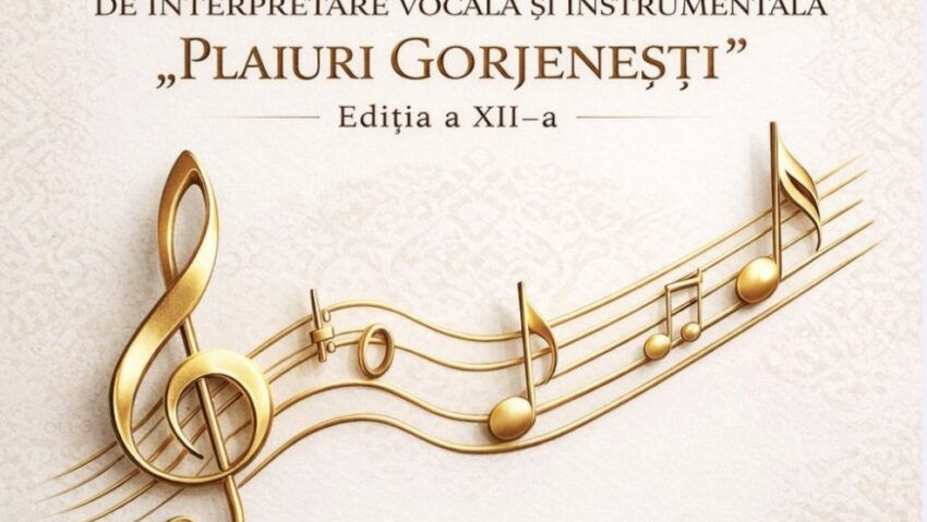 Gorj: La Scoarța se va desfășura Concursul Interjudețean de Interpretare Vocală și Instrumentală „Plaiuri Gorjenești” – Ediția a XII-a