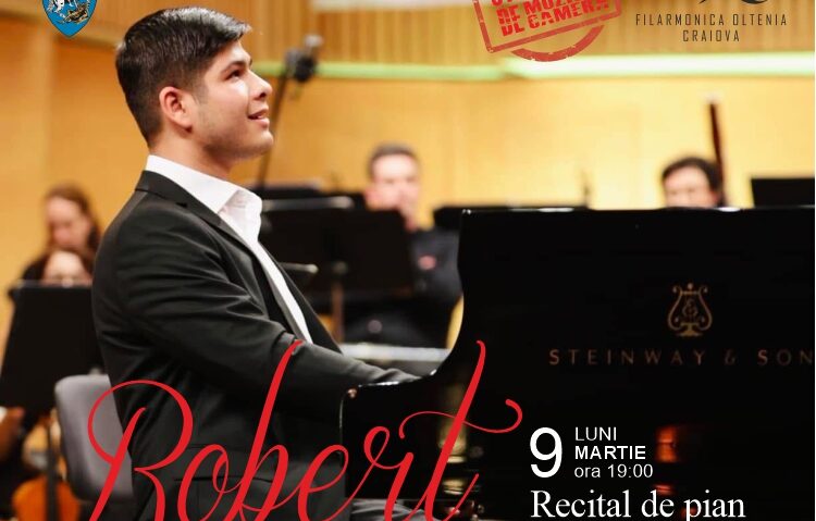 Craiova: recital Robert Bașcoveanu la Filarmonica Oltenia