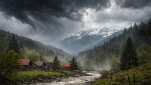 Oltenia, sub cod galben: vânt puternic, ploi și ninsori la munte până în weekend