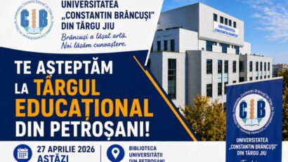 Universitatea „Constantin Brâncuși”, la Târgul de Oferte Educaționale și Orientare în Carieră de la Petroșani