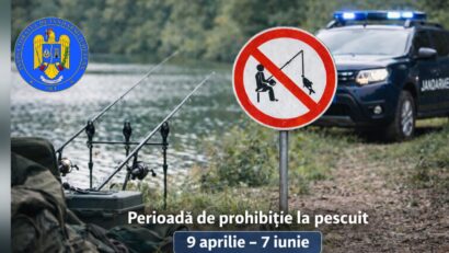 Prohibiția la pescuit, în atenția jandarmilor