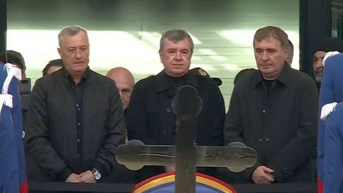 Hagi, Rednic, Andone, Mateuţ, Dumitrescu i-au dus un ultim omagiu lui Mircea Lucescu