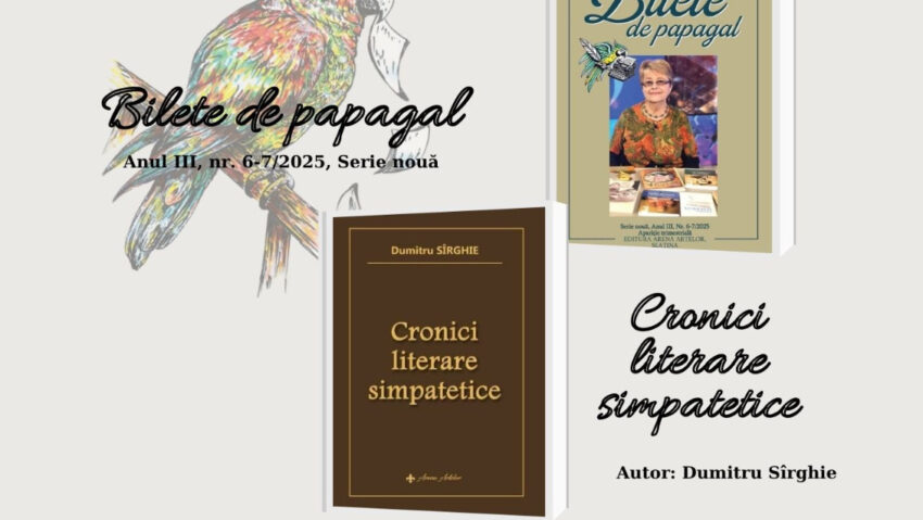 Lansare de revistă și volum semnat de Dumitru Sîrghie, la Biblioteca Aman