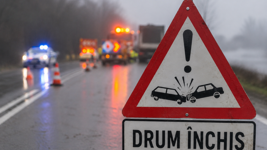Accident grav pe DN66, la Bumbești-Jiu