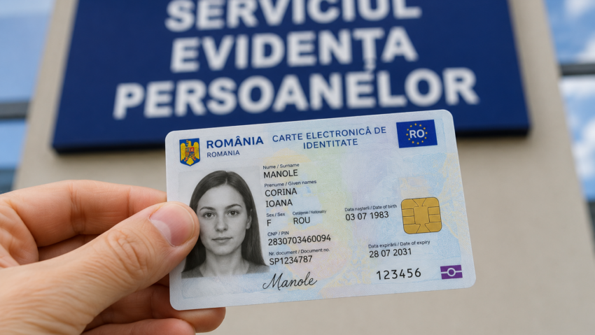 Prima carte electronică de identitate poate fi obținută gratuit până la 30 iunie