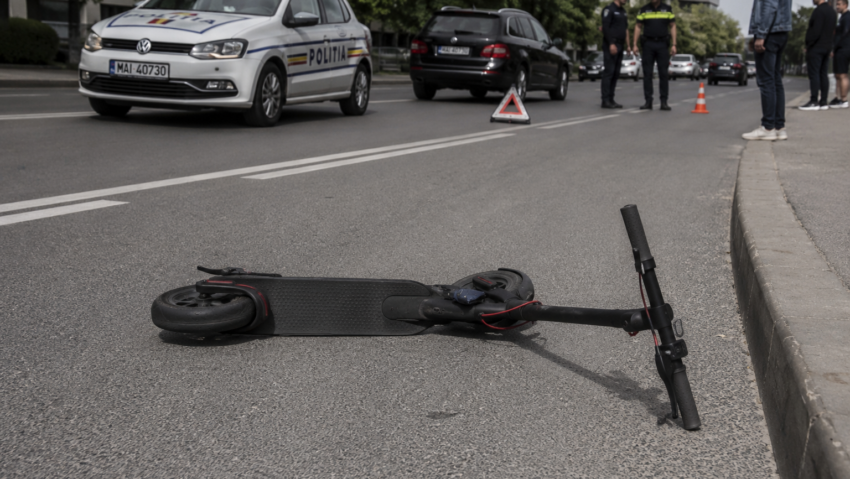 Zece accidente cu trotinete electrice, înregistrate în Dolj de la începutul anului