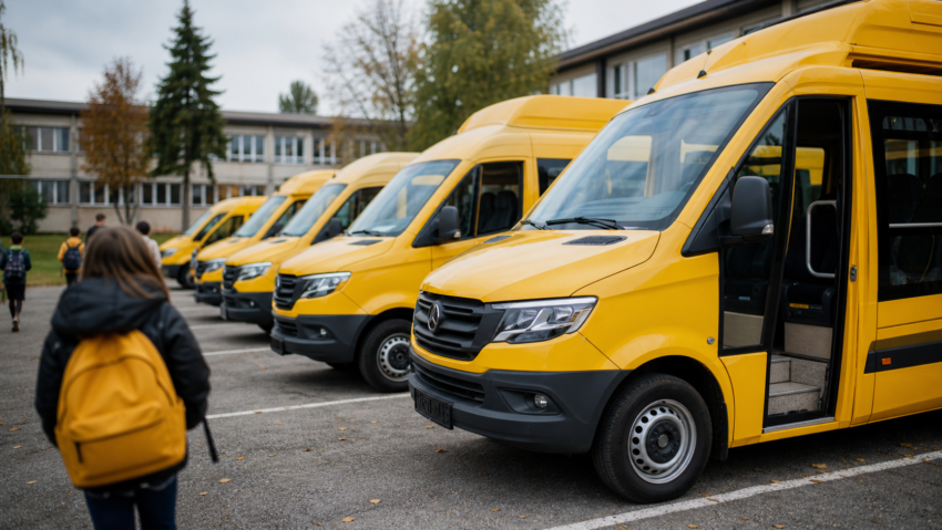 Microbuze școlare electrice cumpărate la prețuri duble din fonduri UE, anchetate de Parchetul European
