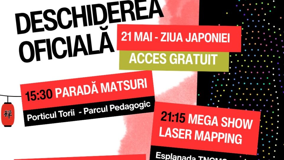 Începe Festivalul Internațional Shakespeare Craiova 2026! Evenimente dedicate Japoniei și acces gratuit la show-ul cu peste 450 de drone