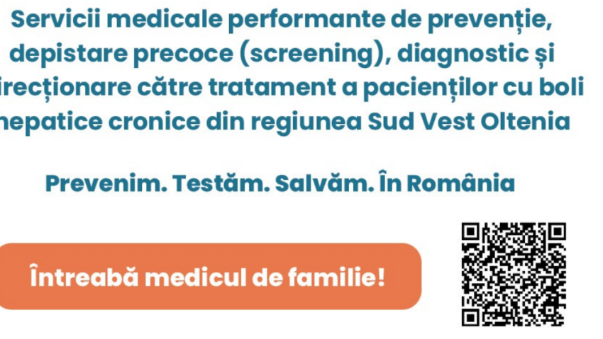 LIVE(RO)4 – SVO, program pentru îmbunătățirea accesului populației la servicii medicale esențiale
