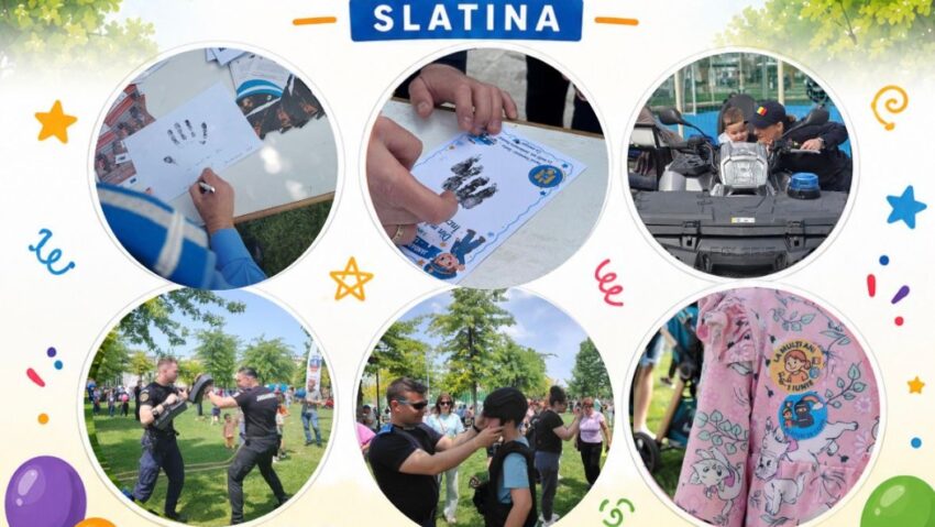 Jandarmii olteni îi invită pe copii să sărbătorească Ziua Copilului în Parcul Tineretului din Slatina