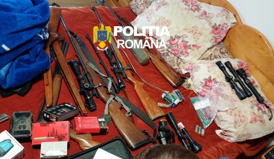 Vâlcea: Percheziții într-un dosar penal pentru braconaj cinegetic