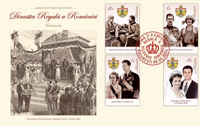 Romfilatelia și Poșta Română lansează o emisiune filatelică dedicată Dinastiei Regale a României