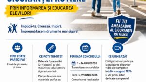 CNAIR lansează un concurs de idei pentru elevi dedicat siguranței rutiere